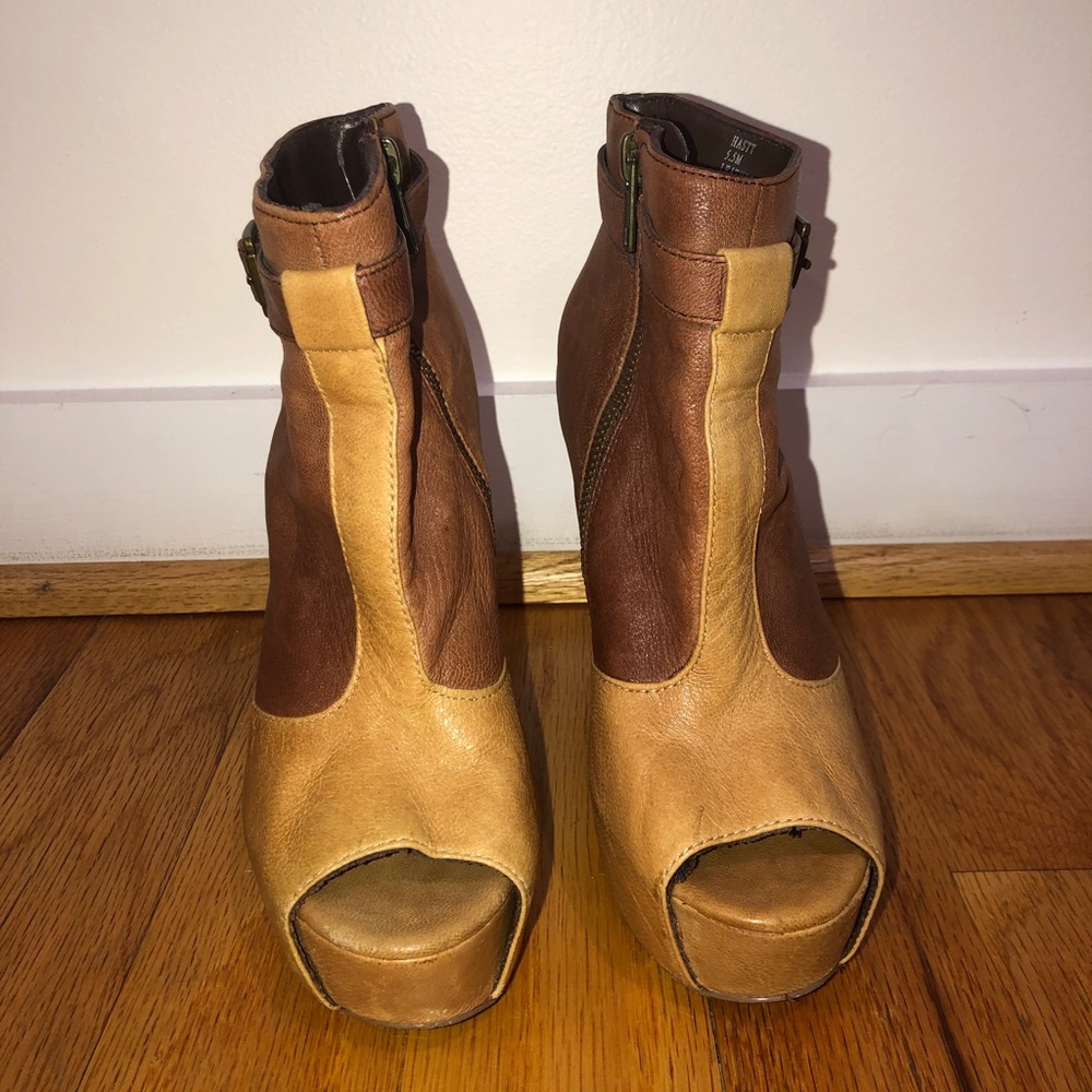 Steve Madden Platform Boots Open Toe - image 1